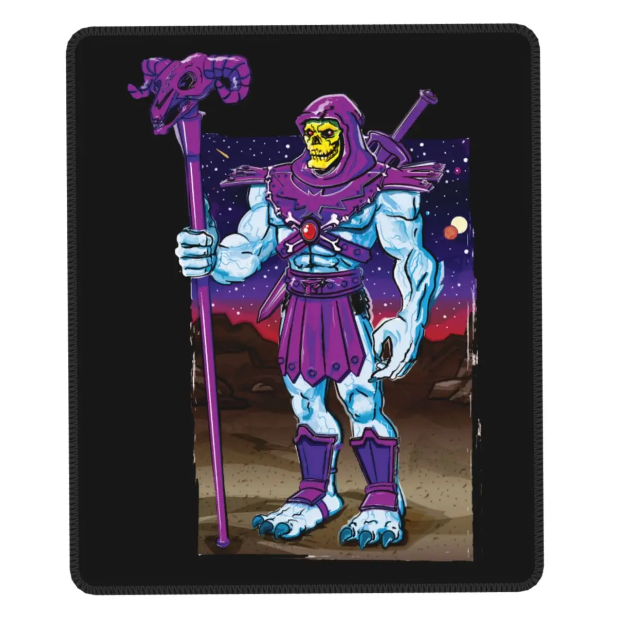 

He Man And The Masters Of The Universe Anime Manga Mouse Pad With Locking Edge Mousepad Rubber Base Skeletor Office Laptop Mat