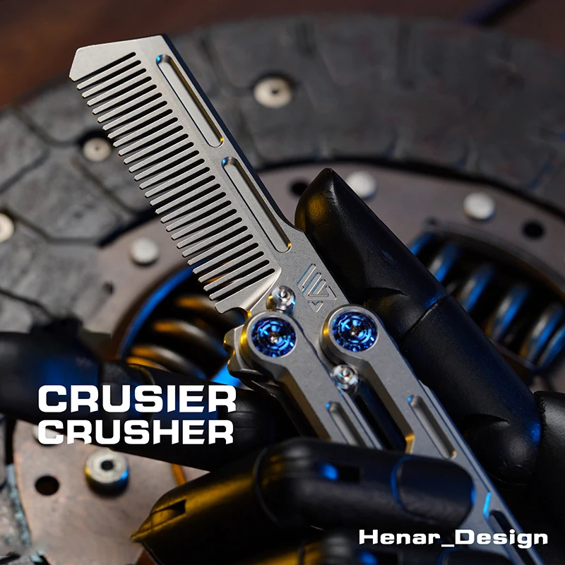 Титановый сплав EDC игрушка тренировка художника бросающая расческа без края |