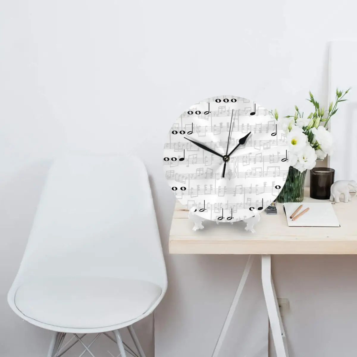 Настенные часы музыкальные ноты