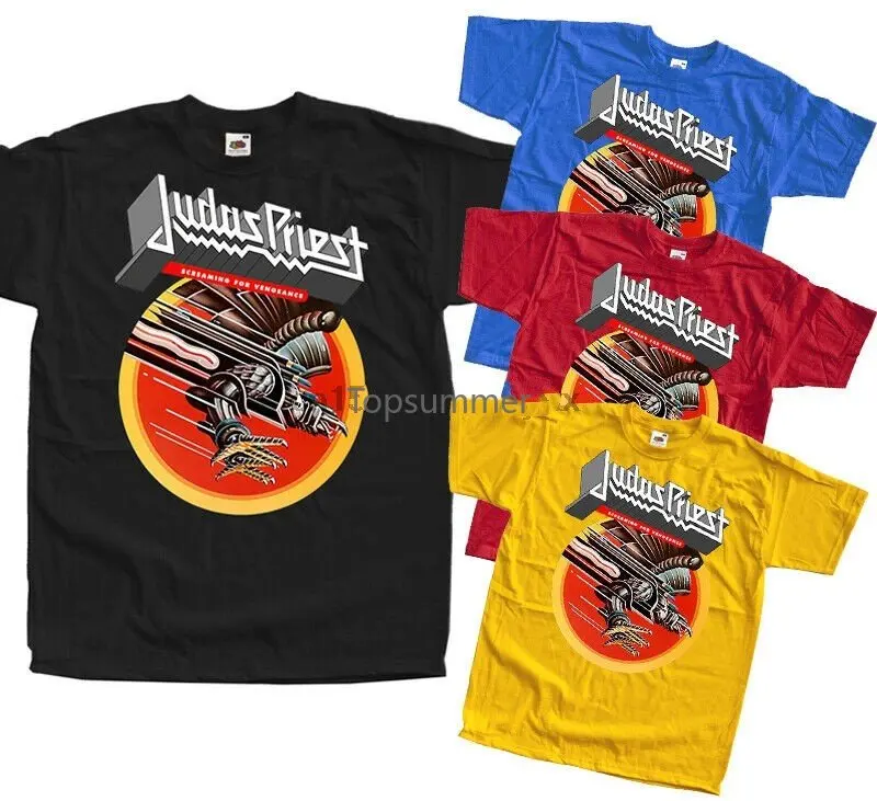 

Judas Priest Screaming For Vengeance 1982 T Shirt Tee All Sizes Black Yellow