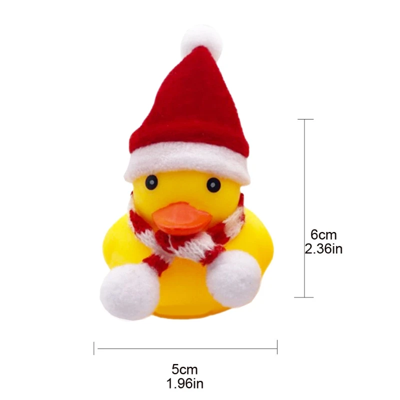 

Multiple Styles Bike Helmet Hanlde Decors Little Duck with Red Hat Ride Partner Christmas Gifts for Kids