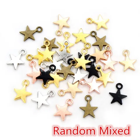 Подвески Wadsfred звёзды титановые 100 шт