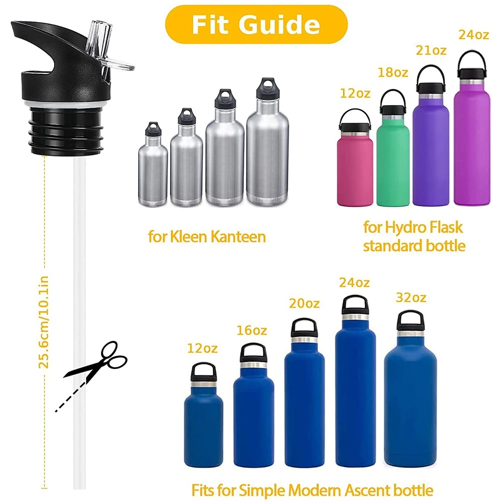 

Straw Lid for Hydro Flask, Insulated Sports Water Bottle Straw Lid for Kleen Kanteen Water Bottles, Vacuum Bottle