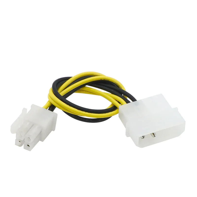 Блок питания для компьютера 10 шт., PSU EPS ATX/12 В, 4-контактный IDE Molex на материнскую плату, 4-контактный адаптер питания для ЦП P4, кабель преобразователя