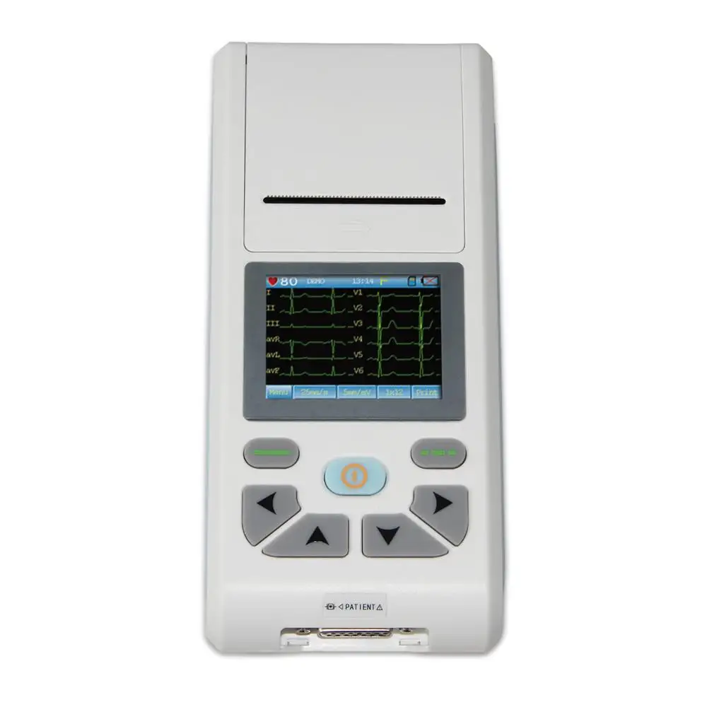 CONTEC ECG90A ЭКГ 24 часа монитор Цифровой Портативный 12 свинцовый Holter ecg машина - купить