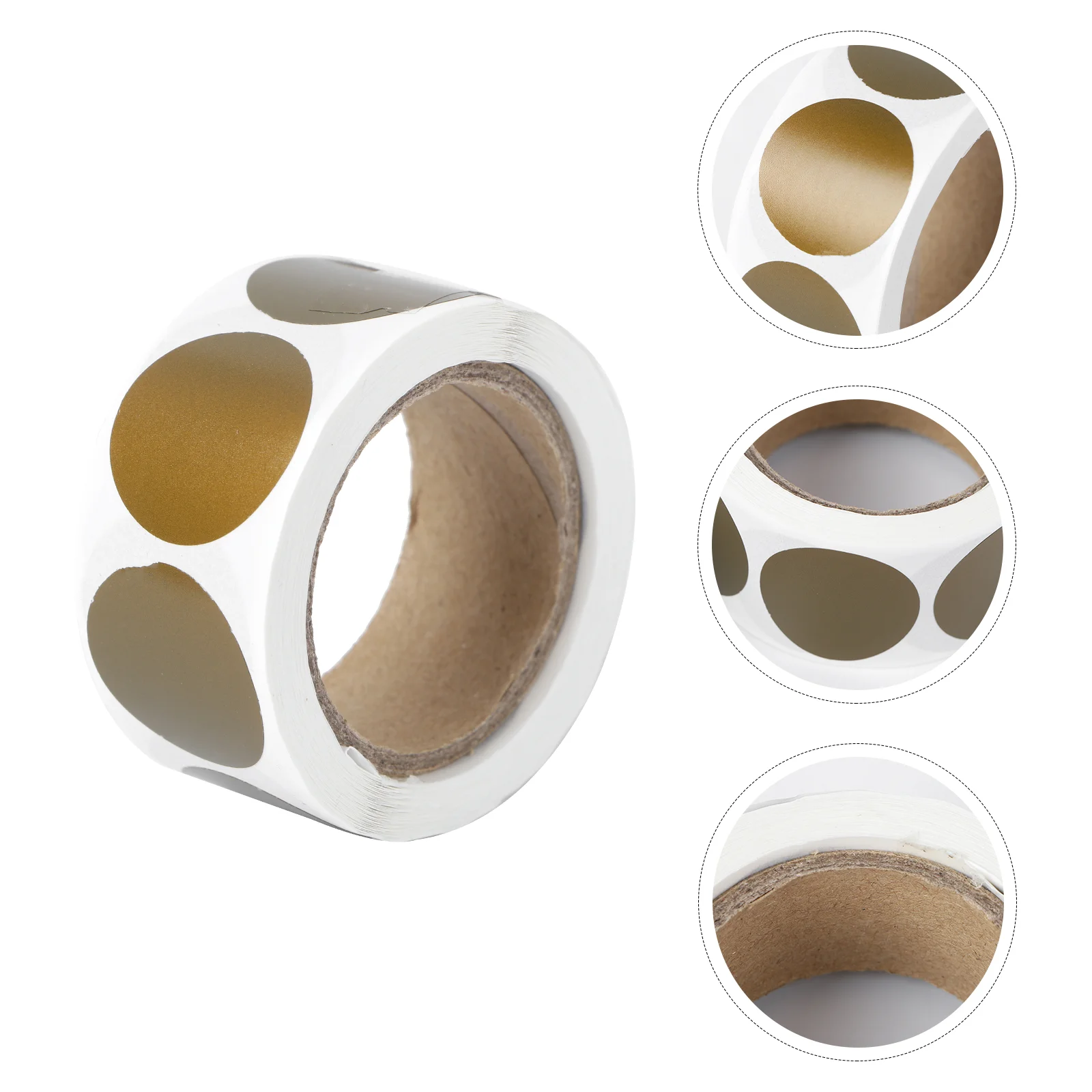 

1 Roll Scrape Sticker DIY Round 300pcs Adhesive Label Roll Decorative Sticker Cookie Stickers for Cookie Bags Gift Card