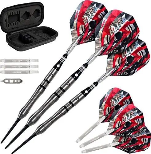

Blitz 95% Tungsten Steel Tip Darts with Storage/Travel Case