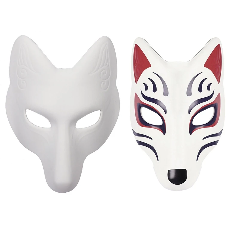

Fox Mask DIY Party Masks For Adults Masquerade Pack Hand Drawing Cosplay Fox Face FoxFairy Masks Masquerade Party
