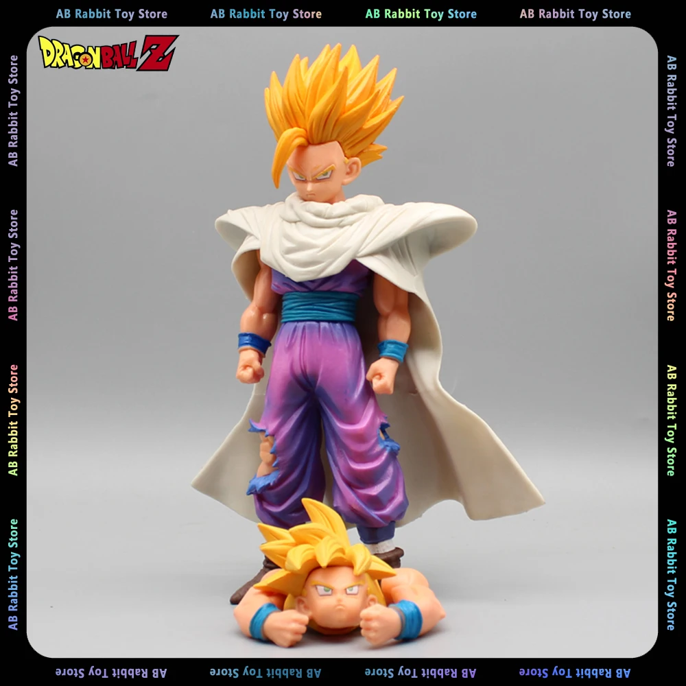 

Dragon Ball Z Anime Figure Son Gohan Super Saiyan Figure with 2 Heads 23cm Pvc Statue Model Doll Collectible Ornaments Toys Gift
