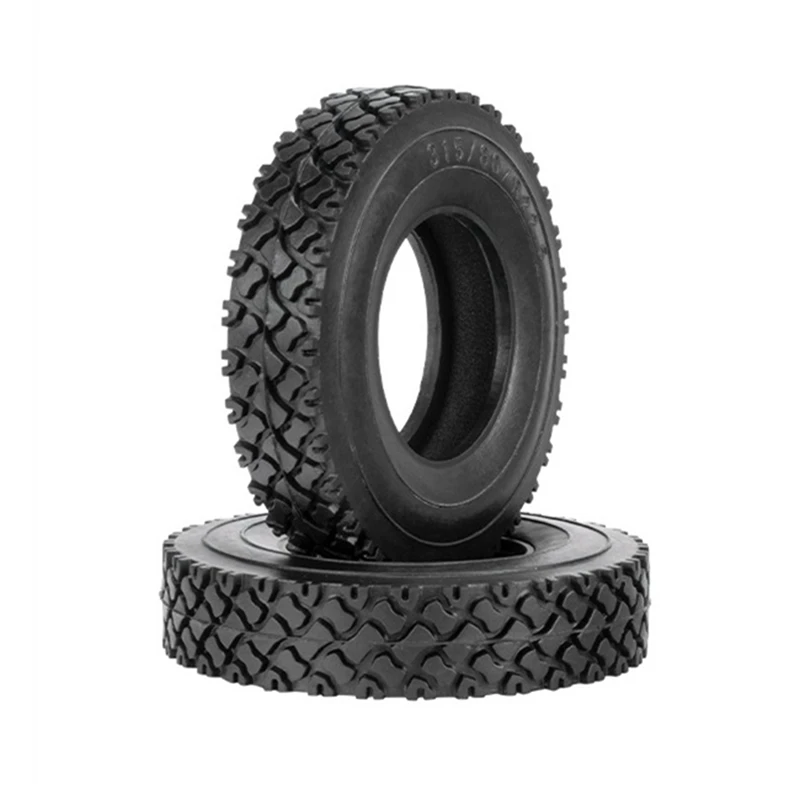 

2Pcs 19Mm Hard Rubber Tires For 1/14 Tamiya RC Semi Tractor Truck Tipper SCANIA King Hauler ACTROS MAN Upgrades Parts
