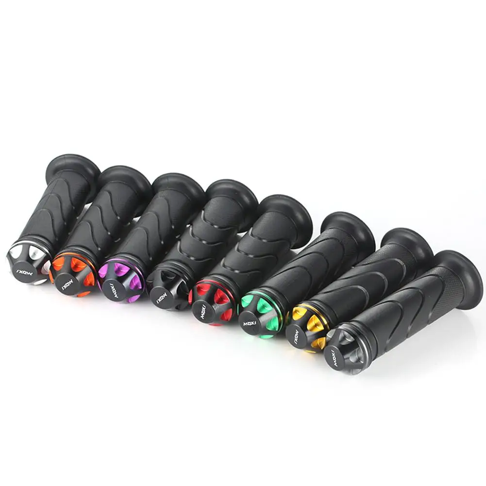 

1 Pair Motorcycle Hand Grips Handlebar Throttle Grips Anti-slip Handle Decoration Modified Parts For Scooter