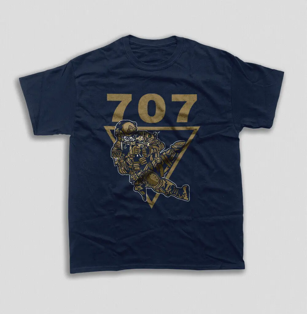 707 Армейская футболка спецназа с коротким рукавом повседневная из 100% хлопка