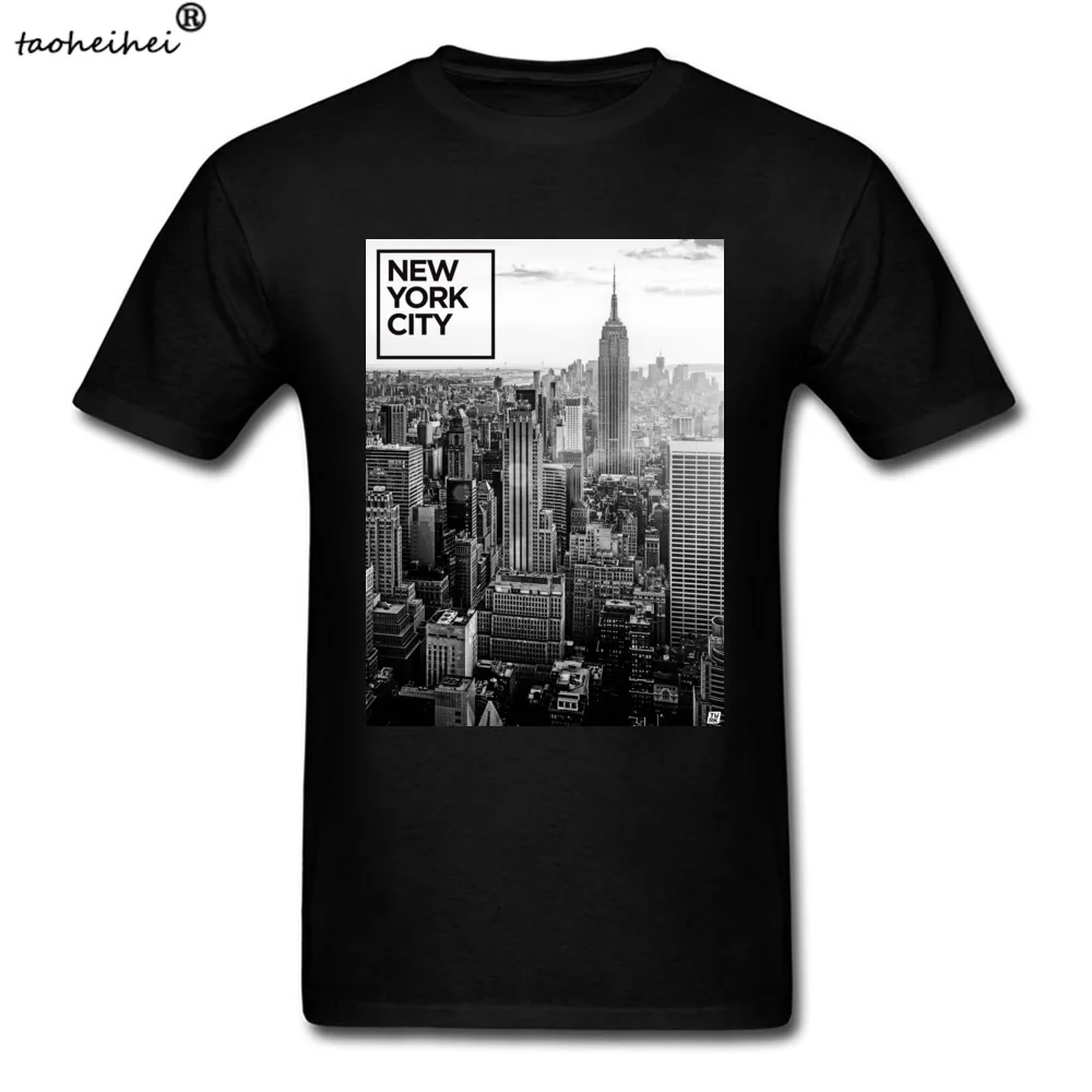 

Футболка мужская оверсайз из хлопка, модная уличная одежда в стиле Нью-Йорка, топ для взрослых, одежда на Рождество, черная белая