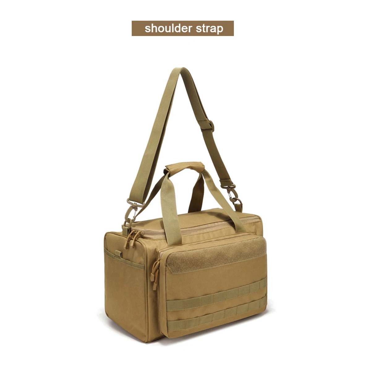 

Tactical Gun Range Bag for Handguns and Ammo Shooting Duffle Luggage Waterproof Super Capacity Zipper High Volume Sling Sport