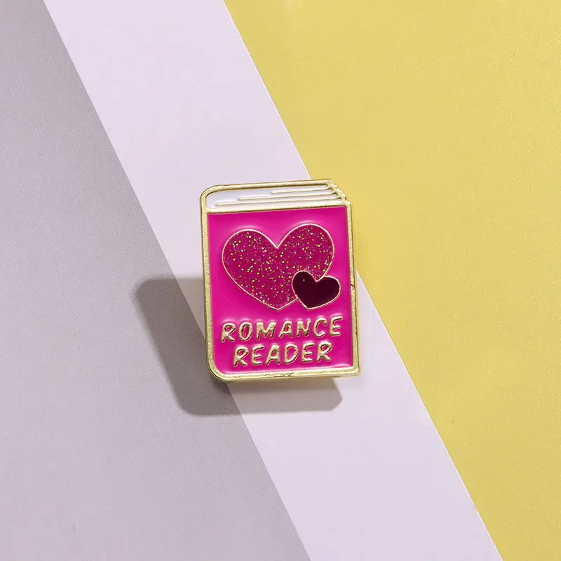 ROMANCE READER мультфильм сверкающий розовый романтическая книга любви сплав капающее