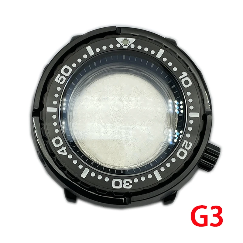 High Quality Watch Parts 46mm Tuna Canned Modified Watch Case For Seiko NH35/36 Autoamtic Movement Sapphire 200m Waterproof