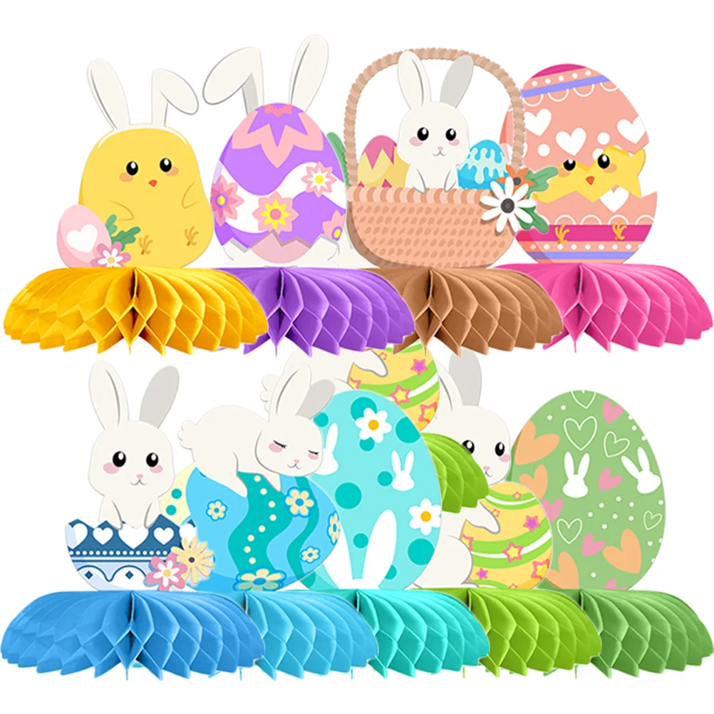 

9 Pcs Decor Home Party Decor Dining Table Decor Desktop Romantic Ornament Office Desk Decorations Paper Craft Rabbit