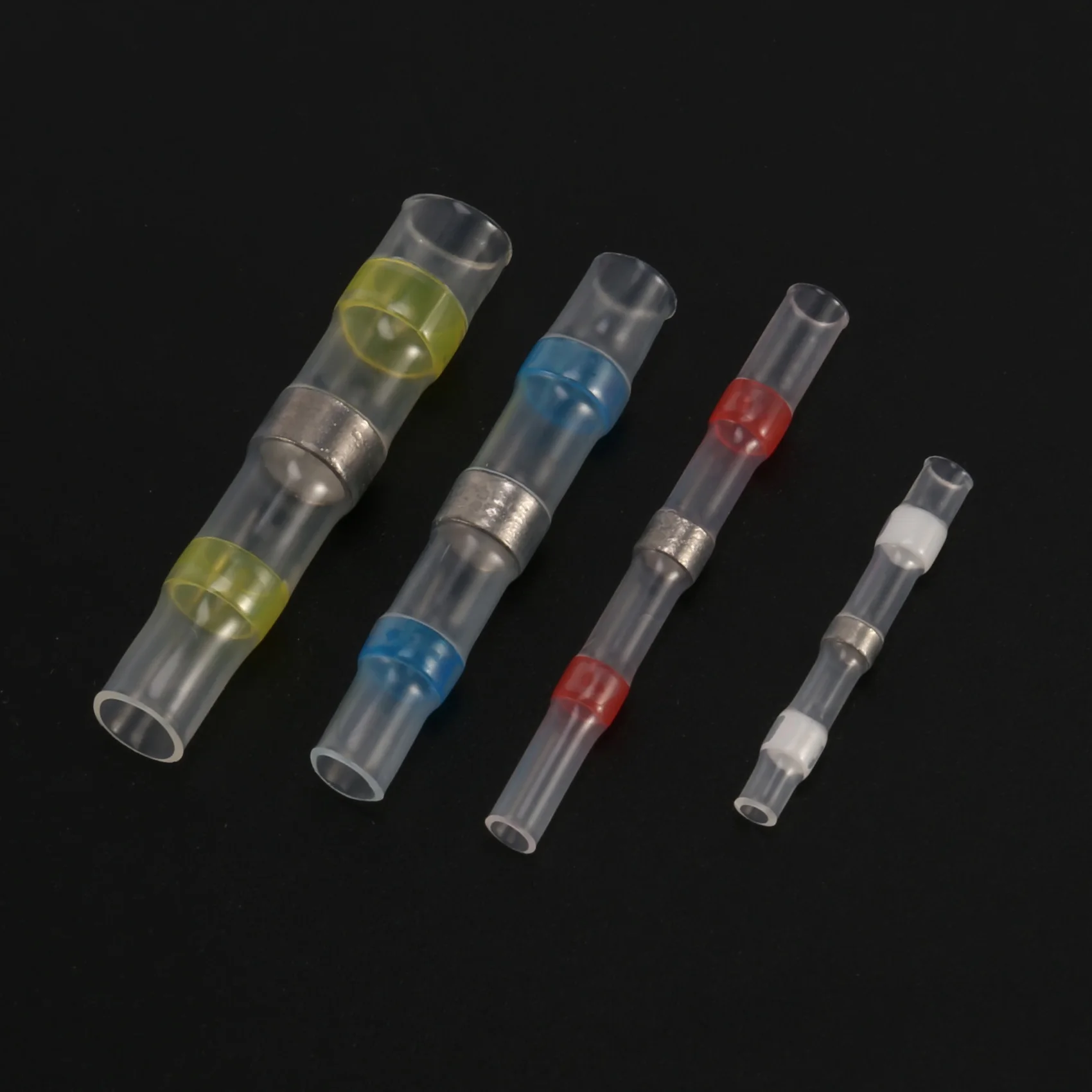 Самопаяющиеся термоусадочные стыковые соединители с припоем водонепроницаемые