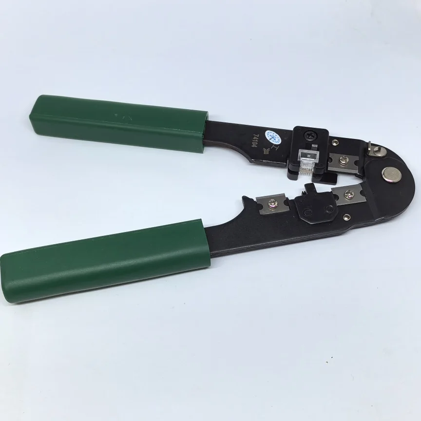 1 шт. RJ12 6P6C правая пряжка кристальная головка специальные обжимные клещи