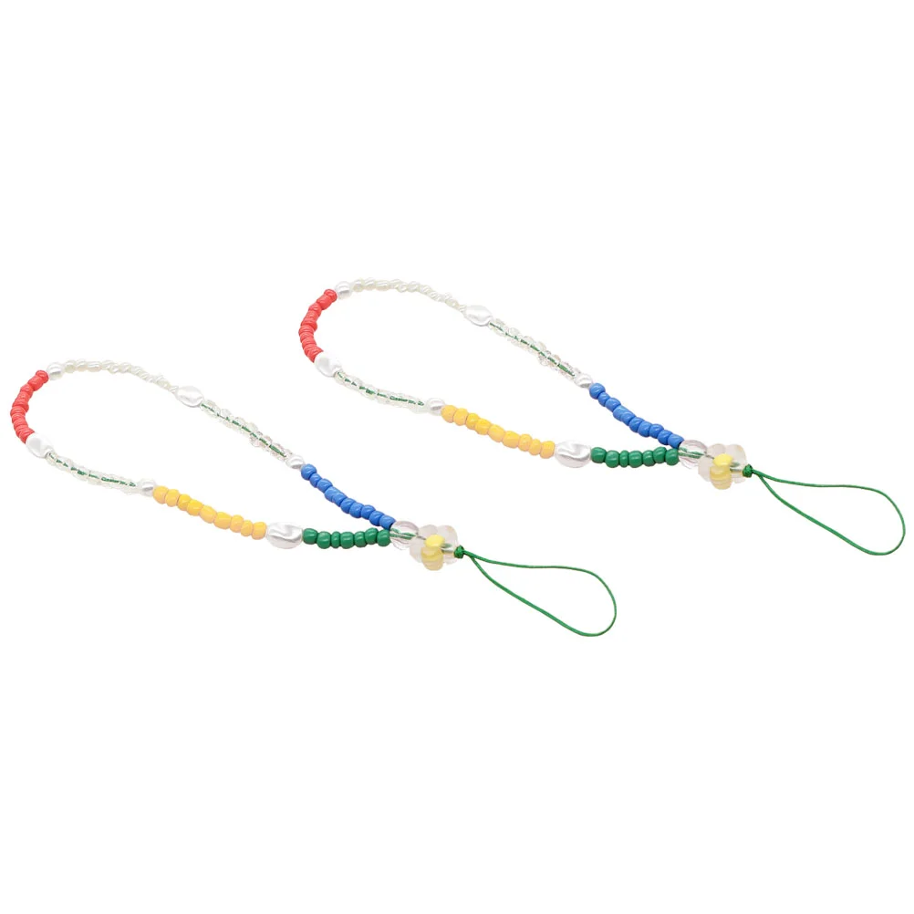 

Lanyard Strap Hanging Charm Wrist Beaded Chain Acrylic Decorative Lost Anti Ropeneck Straps Decor Cellphone Detachable Cell