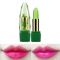 natural aloe gel jelly lipstick temperature changed waterproof nourishing lip balm long lasting moisturizer lips makeup