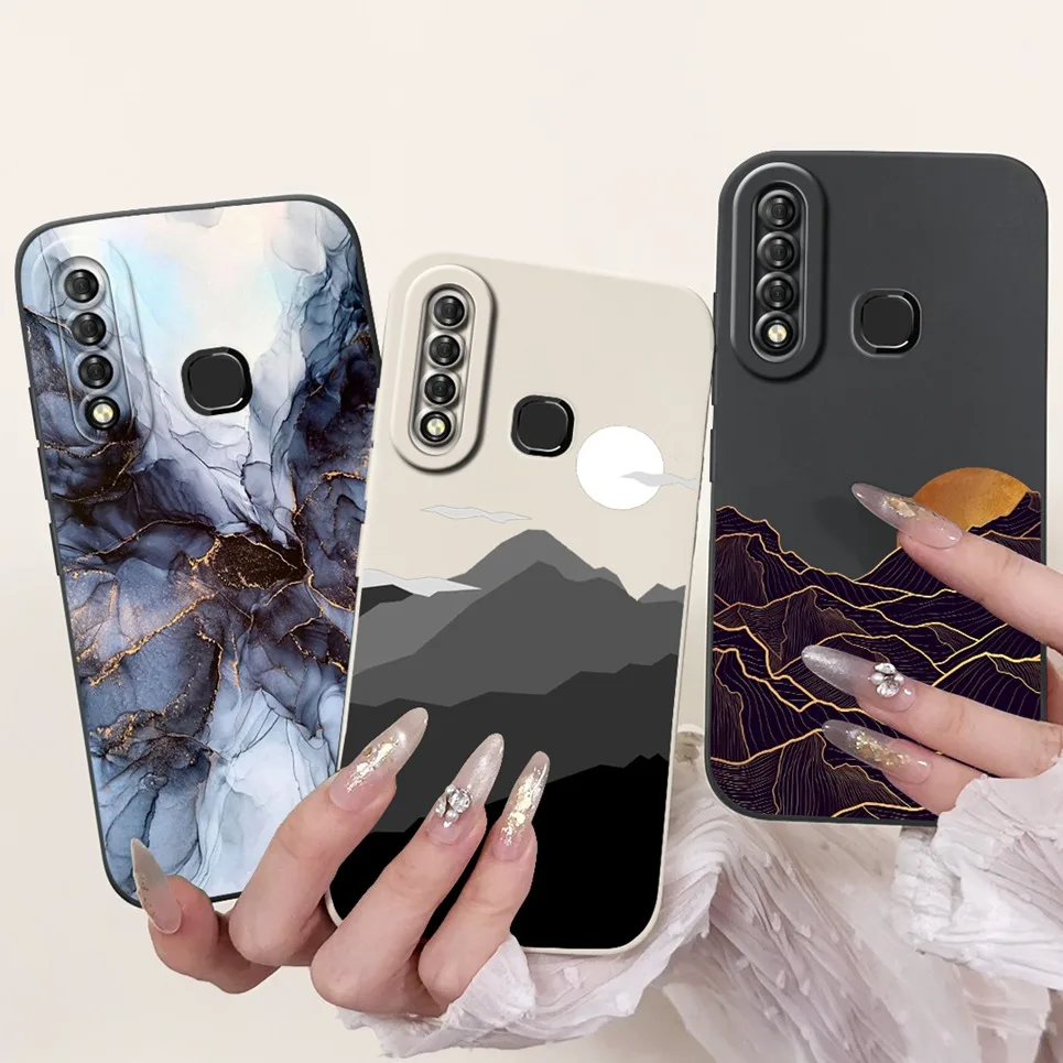 Для Infinix S4 X626 X627 Smart 3 Plus smart 3+ задняя крышка телефона Роскошный модный узор