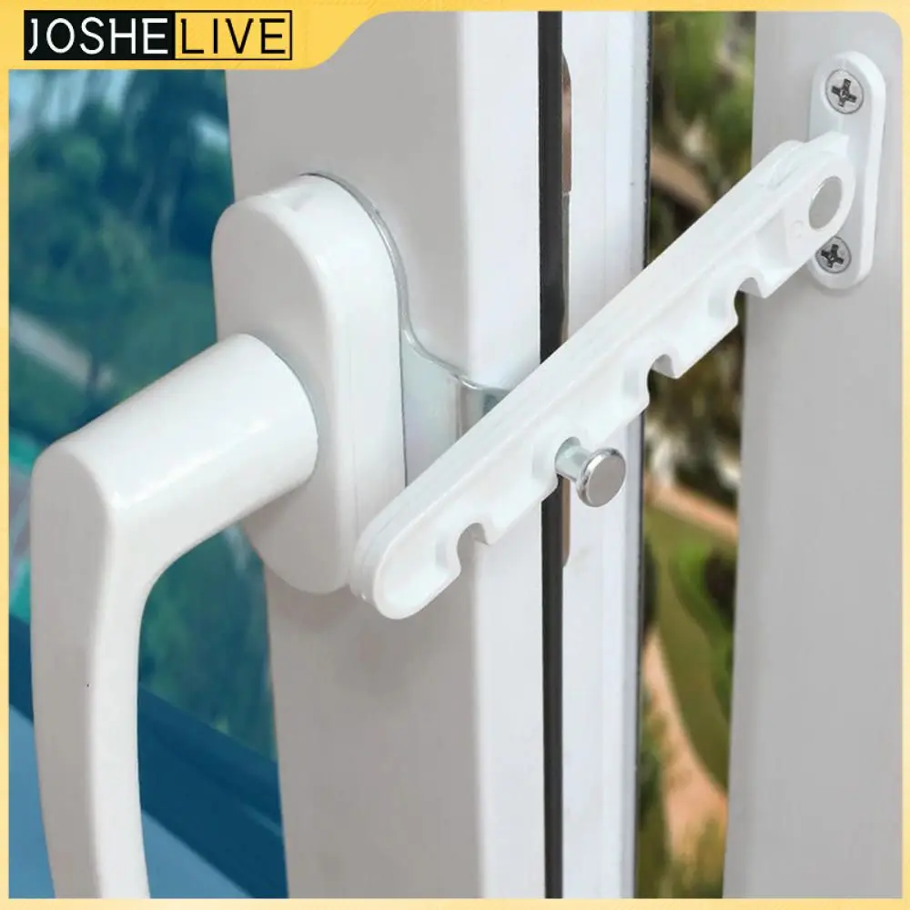 Household Child Safety Window Support Retainer Plastic Steel Casement Proof Door Limiter Inner Opening Adjustable Blocking Lock