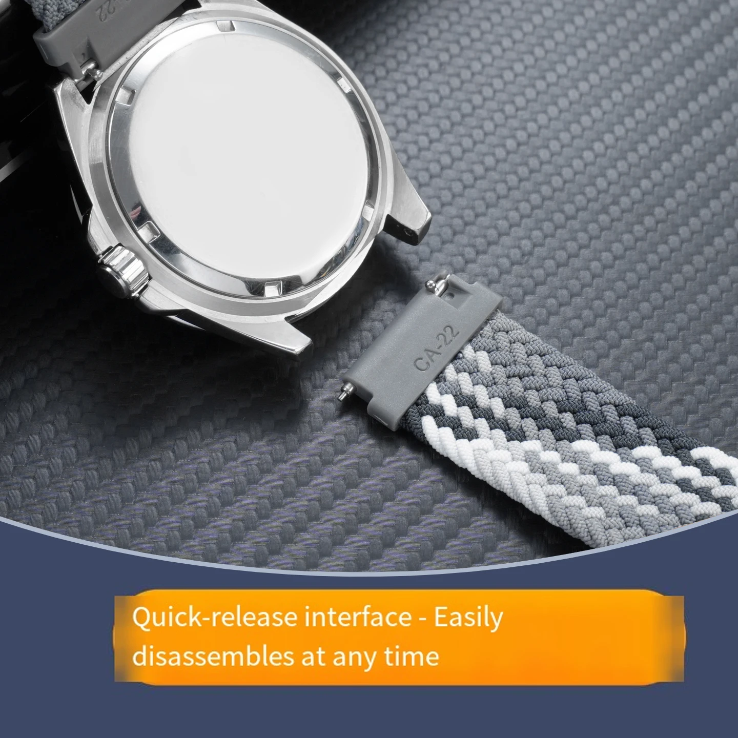 Фото 22-мм эластичный плетеный нейлоновый ремешок для часов Casio MTPVD01 MTP-1374 1375 MDV-106 MDV107 EFS-S510 EFV-540, сменный ремешок для дайверских часов №5