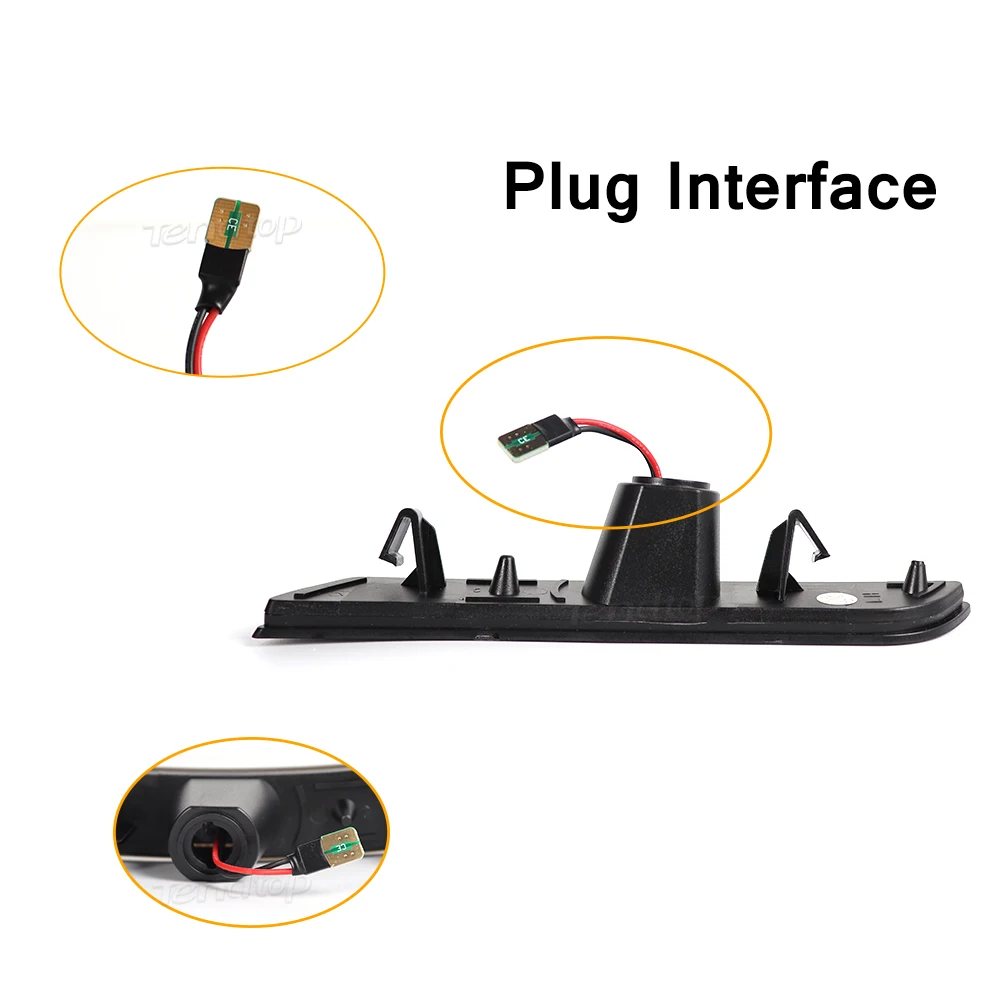 Передний и задний бампер динамические зеленые боковые габаритные огни