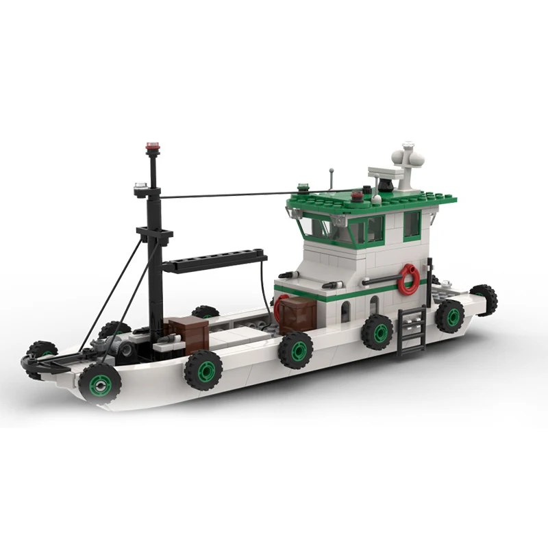 

NEW 453PCS Hot Selling Moc City Port Modular Fishing Boat Model DIY creative ideas Children Toy Birthda Gift Building Blocks