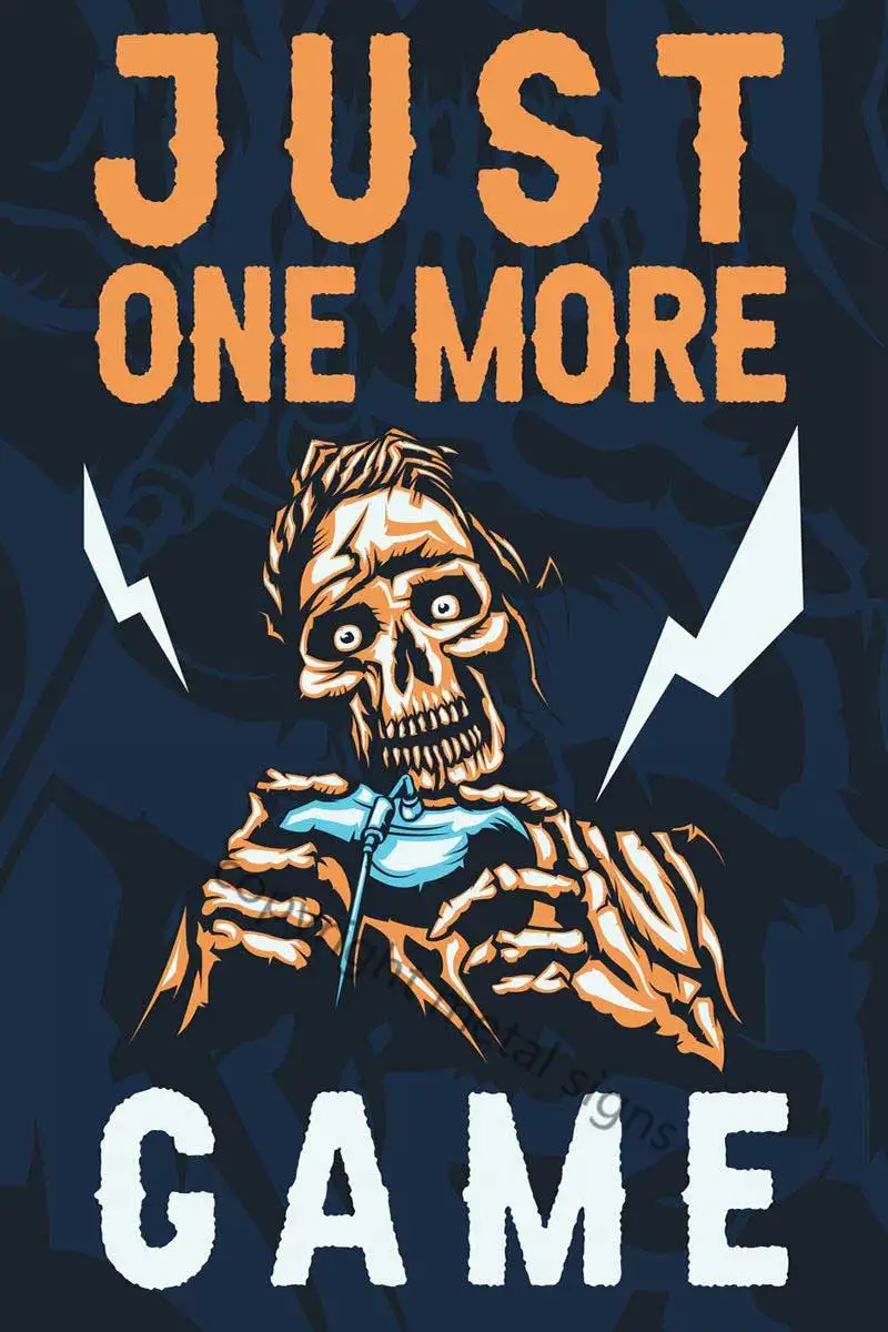 

Оловянная Жестяная Табличка для игровых игр One More, Настенный декор, декор для комнаты, Ретро винтажный неоновый знак для кафе, дома, клуба, бе...