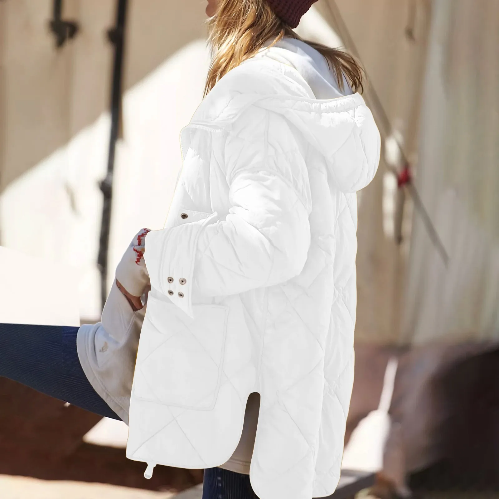 Теплая Повседневная легкая женская парка модная мягкая зимняя куртка 2024