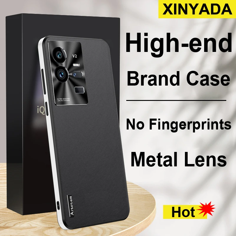 

High end Brand Case For Vivo iQOO 11 Pro Matte Leather Phone Back Case For Vivo iQOO 10 Pro iQOO11 Cover Bumper Shell