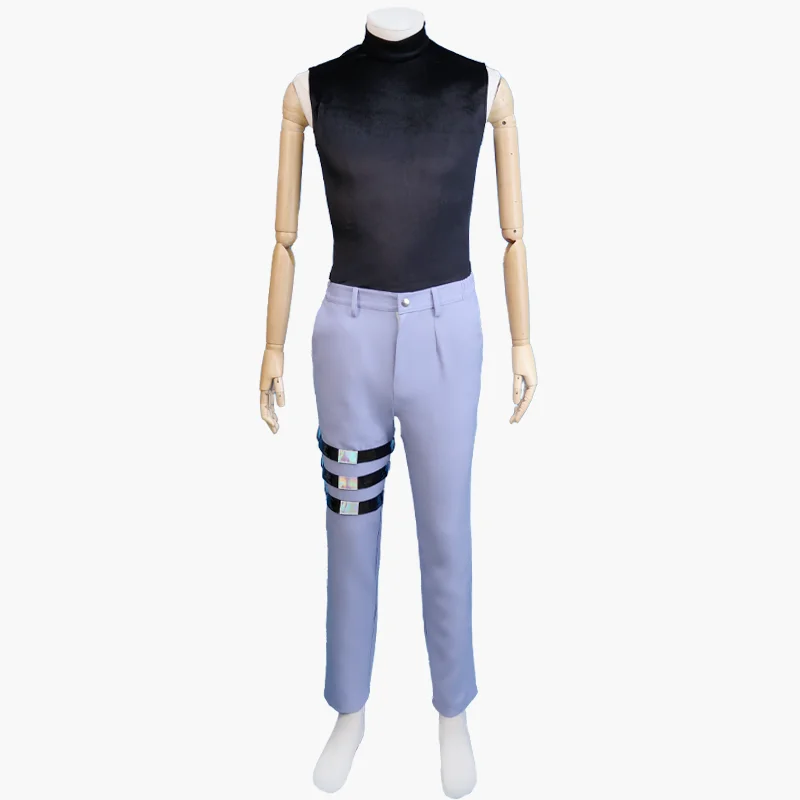 Аниме Alien Stage Ivan Косплей Черное Сорроу Черный Парик Ролевые Вечерние Брюки Пояс