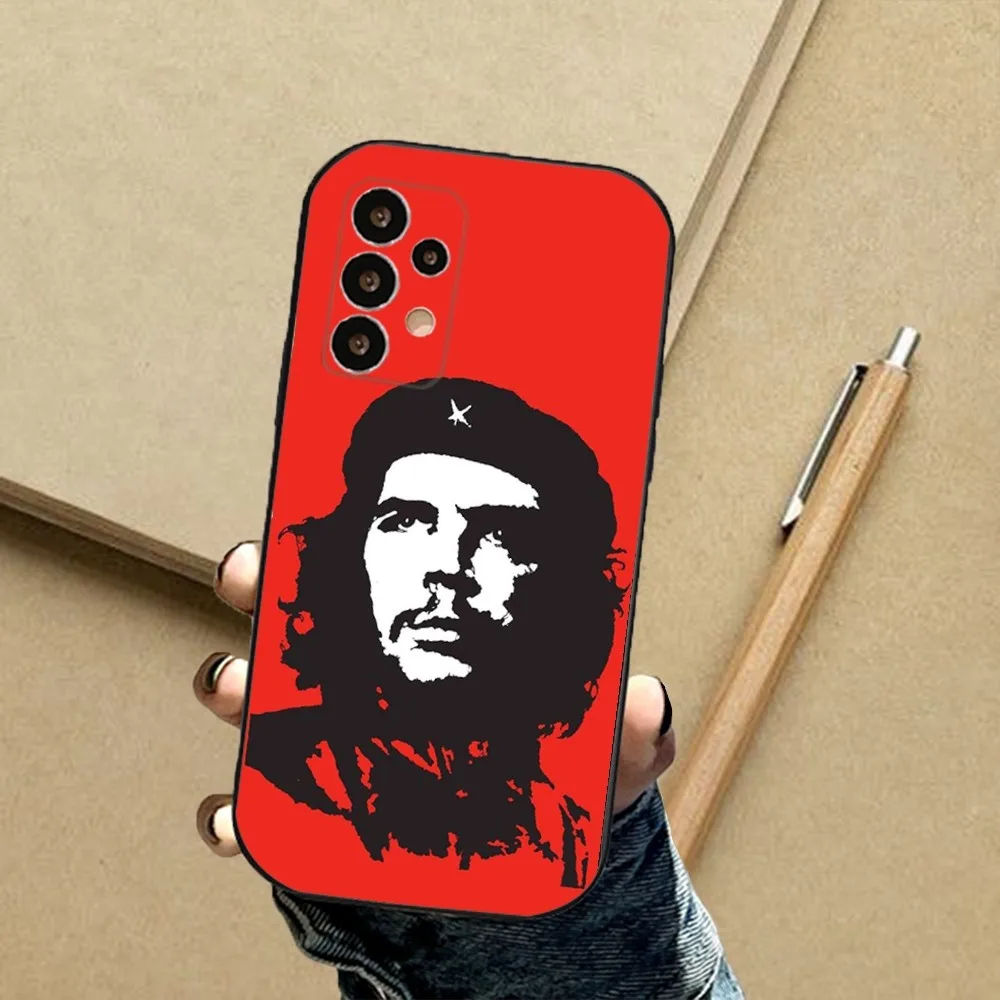 Фото Чехол для телефона Che Guevara Revolution для Samsung S24,23,23,22,30,21,10,9,Note20 Ultra,Lite,Ultra,5G,Plus,FE,черный мягкий чехол №2