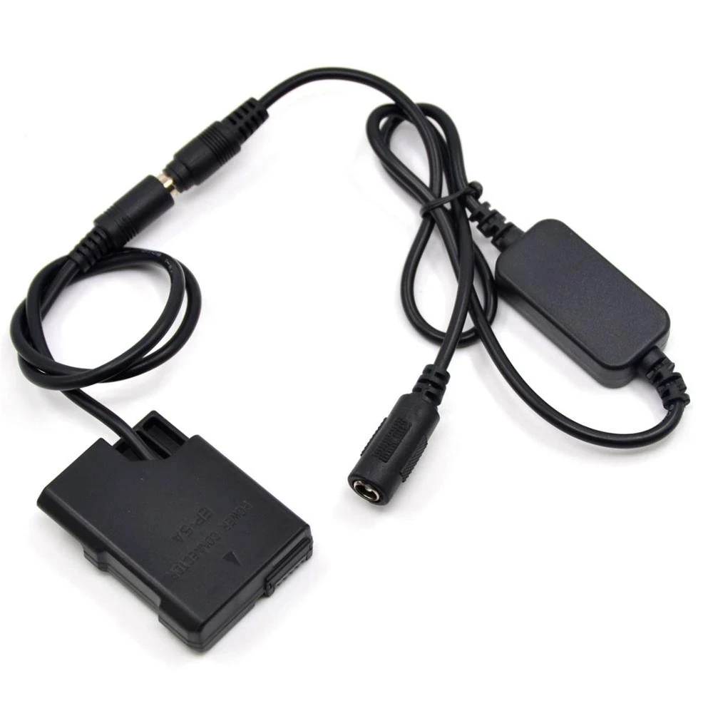 

EN-EL14 Dummy Battery EP-5A DC Coupler+EH5 12V-24V Step Down Cable For Nikon P7000 P7800 D5500 D5600 D3300 D3400 D5100 D5300