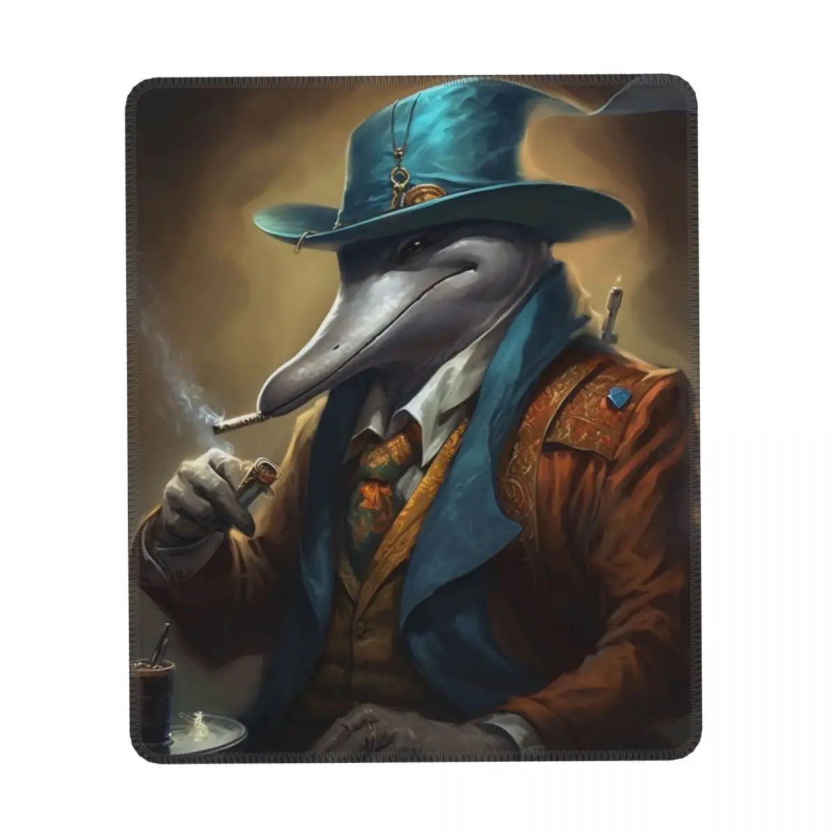 

Dolphin Vertical Print Mouse Pad Gangster-style Godfather Desk Rubber Mousepad Rertro Anti Fatigue Fantasy Mouse Pads