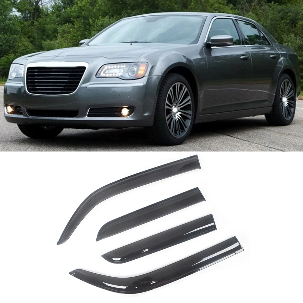 

For Chrysler 300 2005-2016 Car Side Window Visor Sun Rain Guard Shade Shield Shelter Protector Cover Frame Sticker Accessories