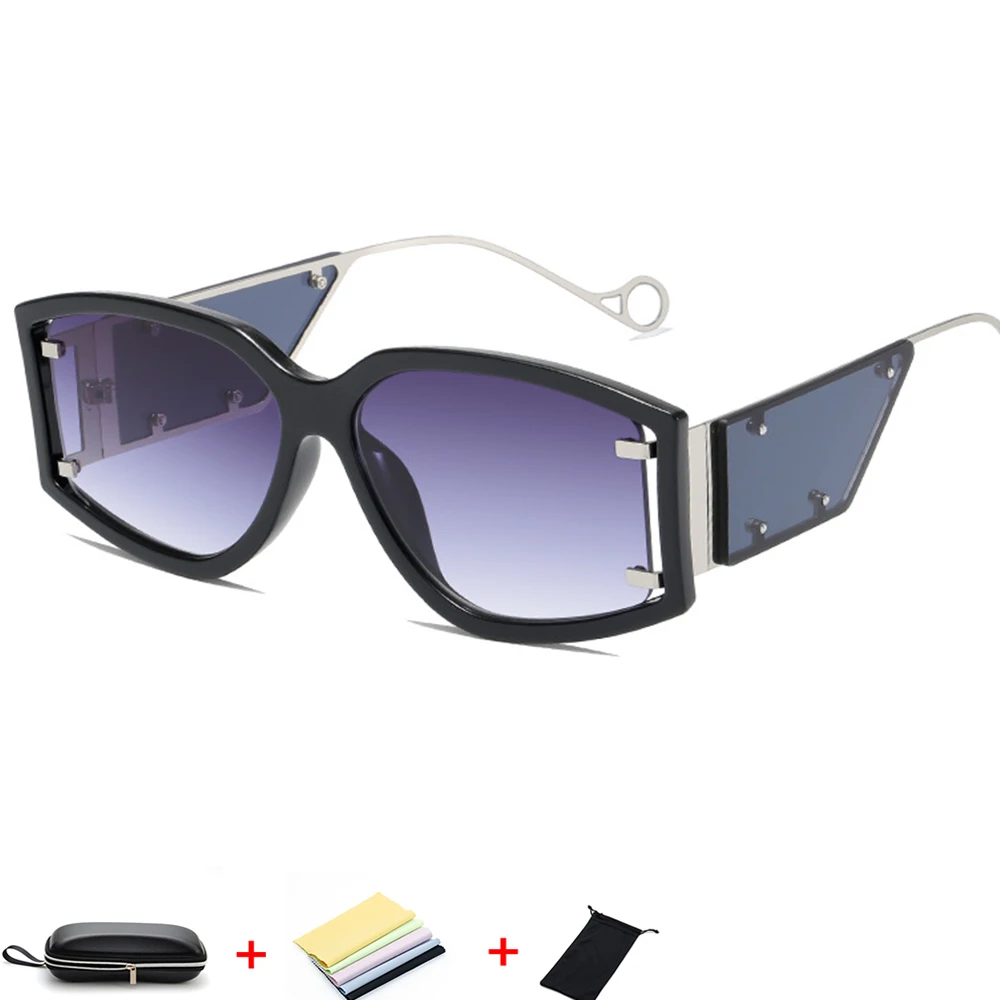 

Sunglasses Women Wide Glasses Legs Men Travel Shades Male Female UV400 Gafas Oculos Retro Brand Designer Luxury 2023