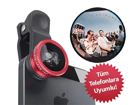

Fish Eye Mobile Phone Lens (All Models Compatible)