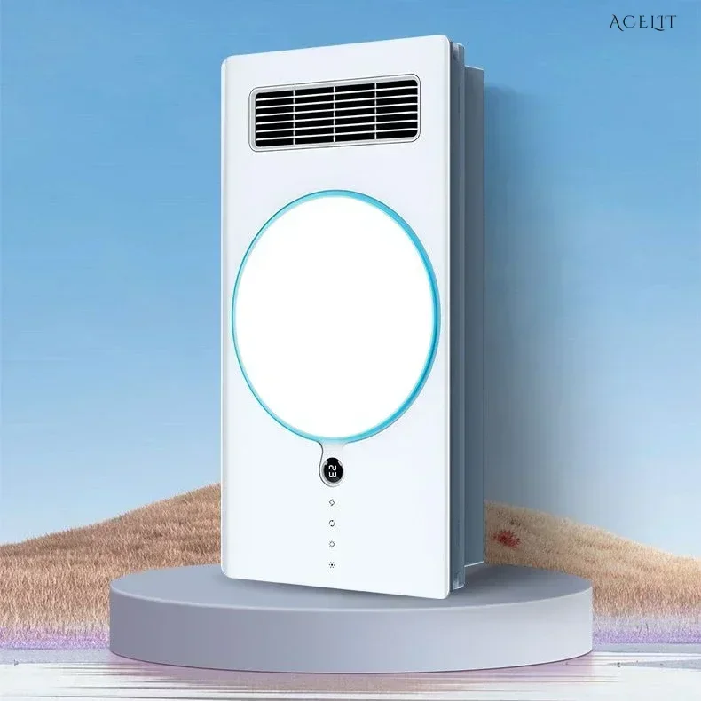 Встроенный потолок для домашней ванной комнаты. Многофункциональный. Отопление