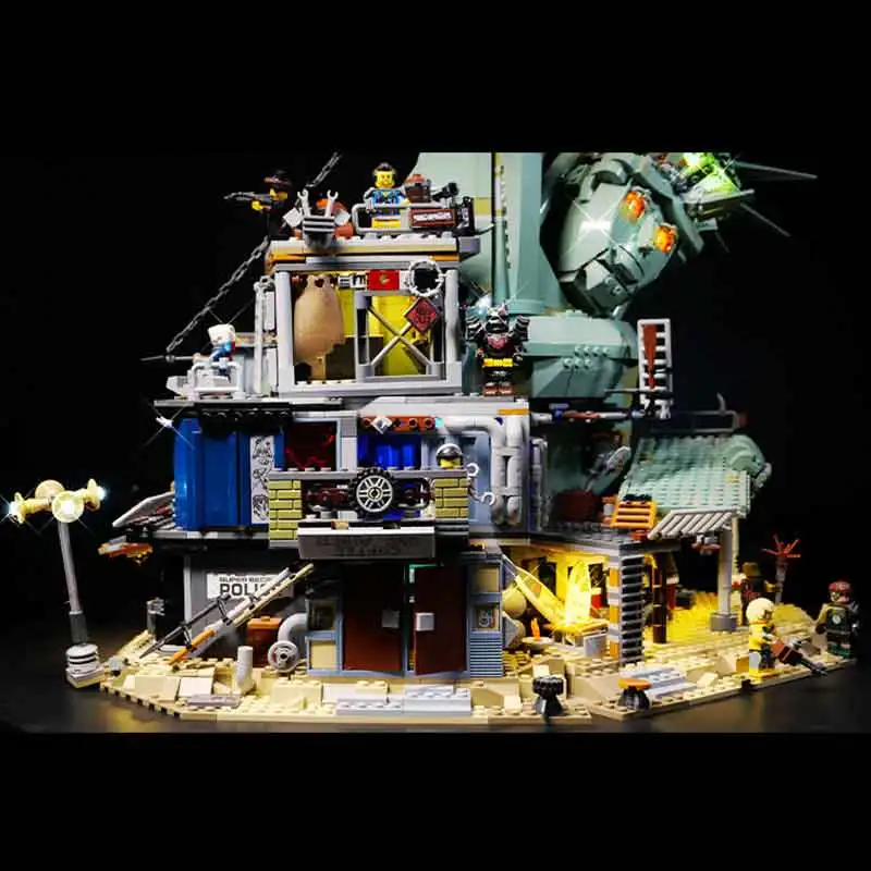 Фото Высококачественный набор светодиодного освещения для конструктора Lego 70840 «Добро пожаловать в Апокалипсбург!» Только светодиодная подсветка (без блоков-модулей) №4