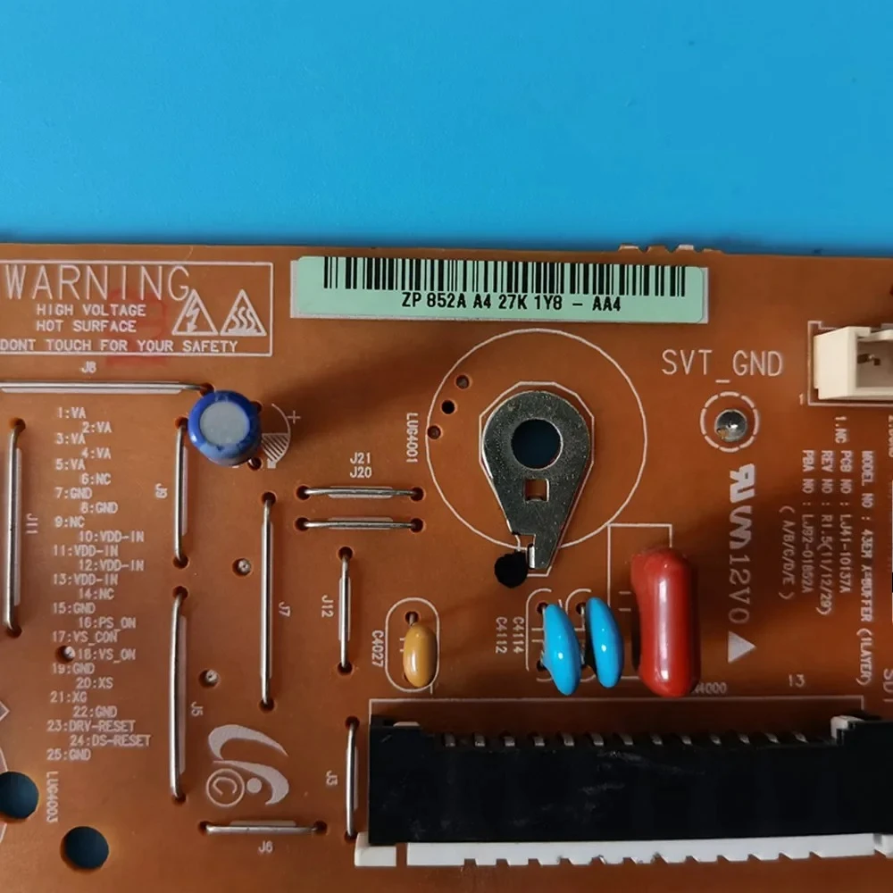 Плата Z Board LJ41-10137A LJ92-01852A X-SUS Board 43EH X-BUFFER 1LAYER для плазменных телевизоров PS43E450A1R PS43D450A2W PS43E450A1W PN43E450A1F (art.: 3920dbd364bb0) - 3920dbd364bb0