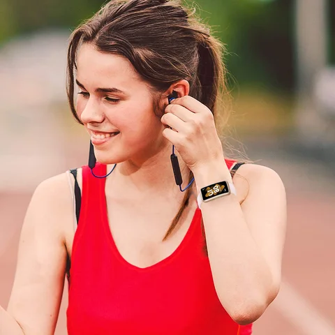 Ремешок силиконовый для Huawei Band 7 I LOVE LUO