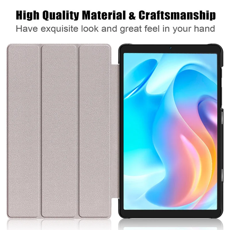 

Tablet Case for Realme Pad 10.4 inch 2021 Cute Cat Flower Hard Magnetic Protective Cover Stand for Funda RealmePad Mini 8.7 inch