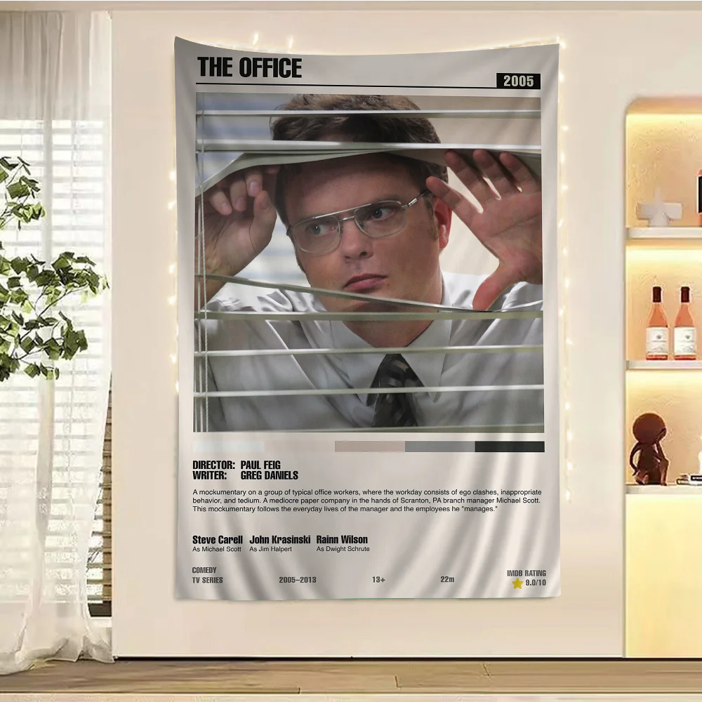 Винтажный Гобелен С Принтом Офисные Друзья Большой Настенный В Стиле Хиппи