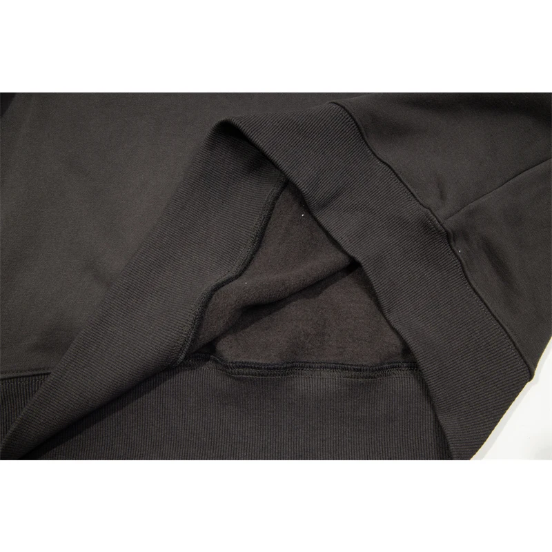 Толстовка ASKYURSELF с капюшоном винтажная свободная толстовка надписью начесом для