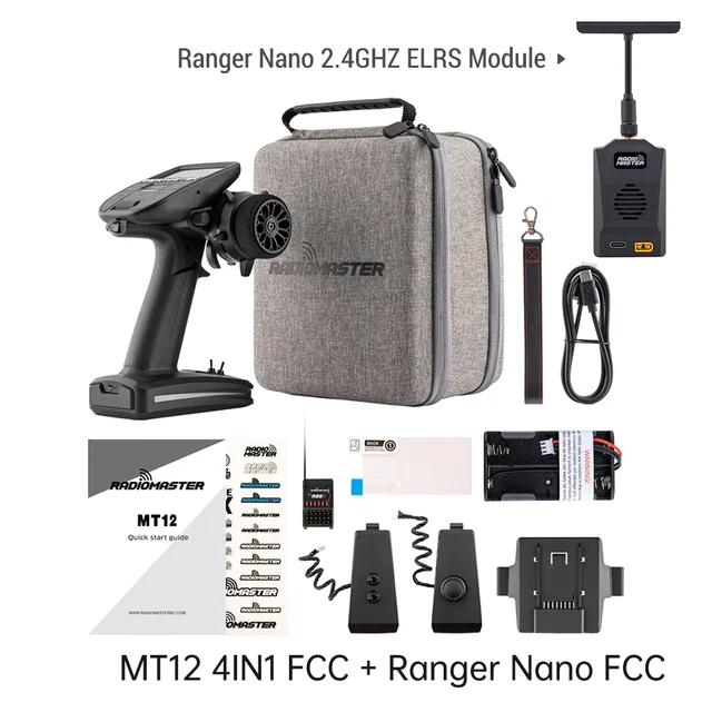 Radiomaster MT12 4in1 transmitter + R85C receiver + Ranger Nano 2.4GHz ELRS module