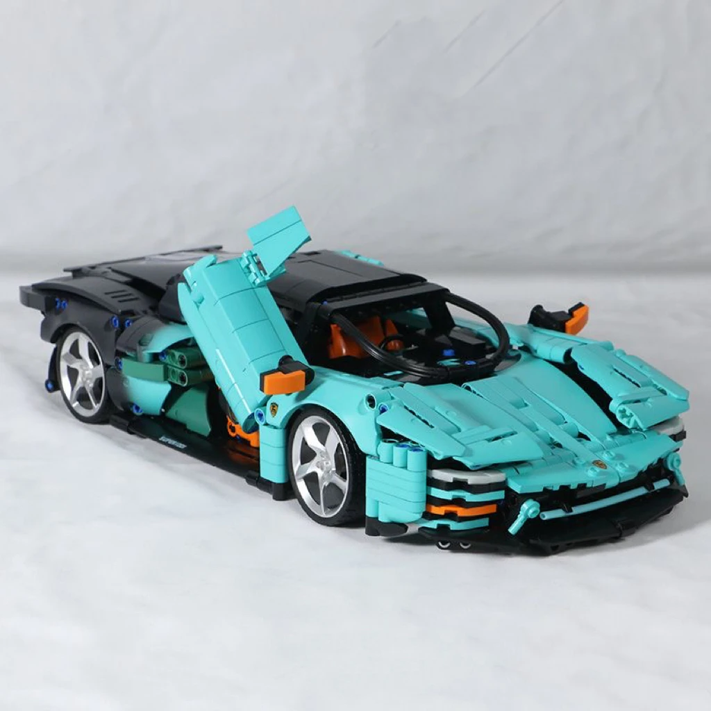 TUOMU дизайнерский строительный блок Гоночная Серия 1: 14 фиолетовый Шарм Auroras FL