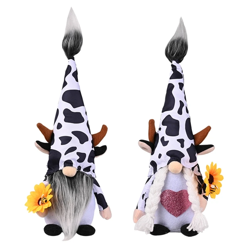 Honeybee Festival Bee Gnome Doll Sunflower Cow Gnome Dolls Ornament